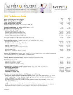 2015 Tax Reference Guide