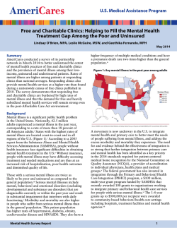 Helping to Fill the Mental Health Treatment Gap