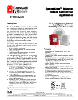 SpectrAlert Advance Indoor Notification Appliances