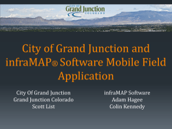 City of Grand Junction and infraMAP® Software Mobile Field
