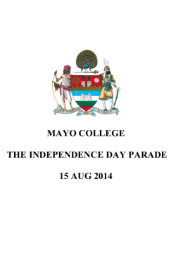 15 Aug 14 Programme