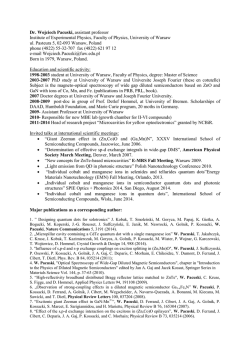 Curriculum vitae (pdf)
