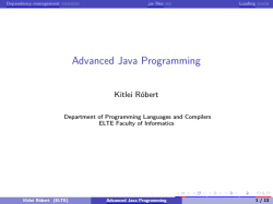 Advanced Java Programming