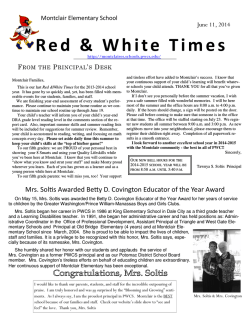 May-June2014 RWT - Prince William County Public Schools