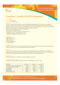 TransStart® FastPfu Fly DNA Polymerase
