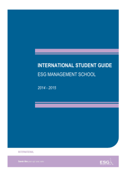 INTERNATIONAL STUDENT GUIDE