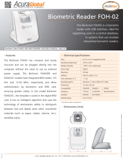 Biometric Reader FOH-02