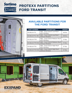 Ford Transit Partition Flyer