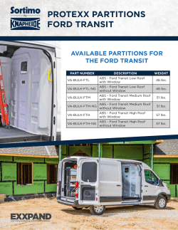 Ford Transit Partition Flyer