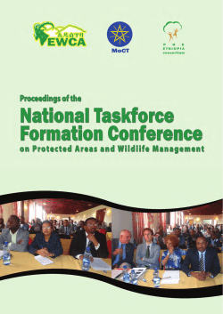 Proceedings of the National Taskforce Formation Conference on