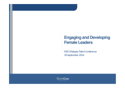 Engaging and Developing Female Leaders