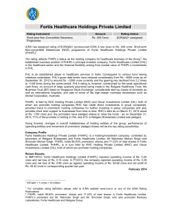 Fortis Healthcare Holdings Private Limited