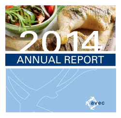 Annual Report 2014 - AVEC - Association of Poultry Processors and