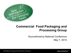 Commercial Food Packaging and Processing Group