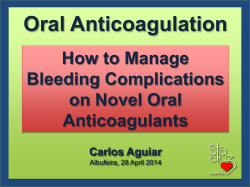 Oral Anticoagulation