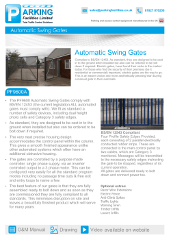PF9600 Swing Gates Spec Sheet.cdr