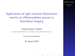 Applications of right-invariant Riemannian metrics on