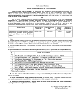 Download NIT - North Eastern Railway