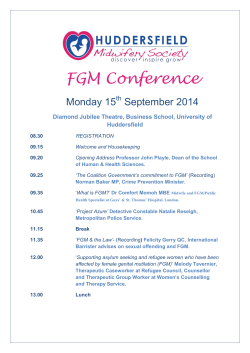 FGM Conference - Healthcare e