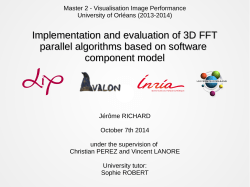 Implementation and evaluation of 3D FFT parallel - HAL