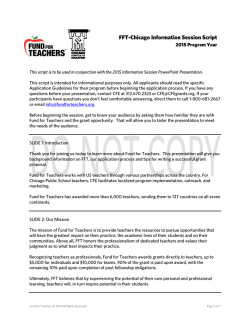 2015-FFT-Info-Sessio.. - Chicago Foundation for Education