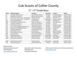 Cub Scouts of Collier County