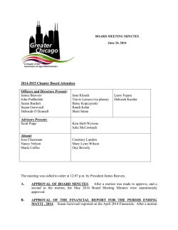June 2014 - Greater Chicago Chapter
