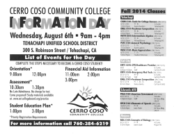 See Flyer - Mojave Unified School District
