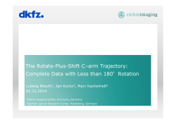 The Rotate-Plus-Shift C–arm Trajectory: Complete Data