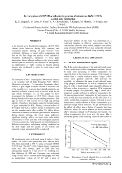 Investigation of ZEP 520A behavior in process of submicron GaN