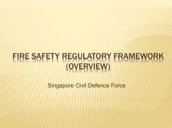 Fire safety regulatory framework (Overview)