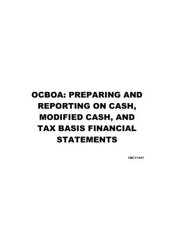 Tax Basis Financial Statements