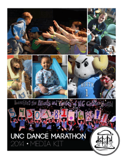 UNC Dance Marathon 2014 Media Kit