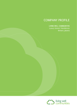 Corporate Profile - Living Well Communities