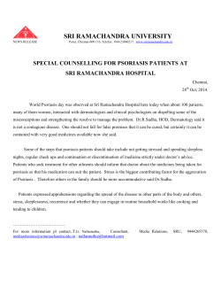 NEWS RELEASE - Sri Ramachandra University