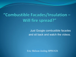 Combustible Insulation in Facades