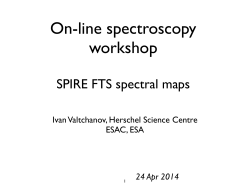 SPIRE FTS spectral maps - Herschel