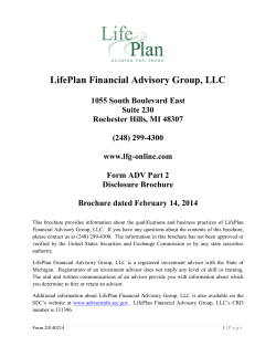 LifePlan Financial Advisory Group, LLC ADV