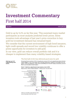 Investment Commentary: First half 2014