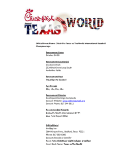 Chick-fil-a Texas vs The World International Baseball