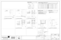 A-8.1 DOOR SCHEDULE GENERAL NOTES DOOR