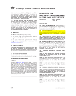 Resolution IATA on Interlining OCT13
