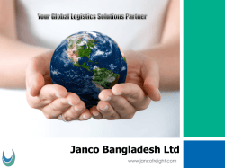 Janco Bangladesh Ltd 2014