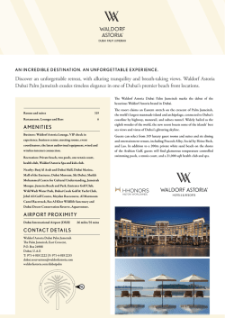 Download Fact Sheet - Waldorf Astoria Global Media Center