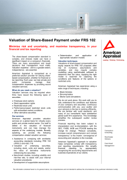 Valuation of Share-Based Payment under FRS 102