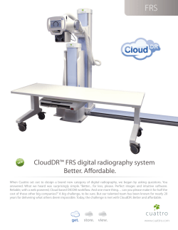 CloudDR™ FRS digital radiography system Better - All Star X-ray