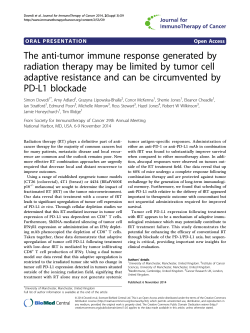 The anti-tumor immune response generated by radiation therapy