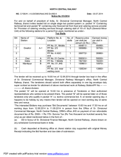 Download NIT - North Central Railway