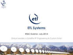 ETL Russia Presentation July 2014