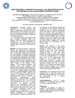 GENE ENCODING A TANNASE IN Aspergillus niger AND